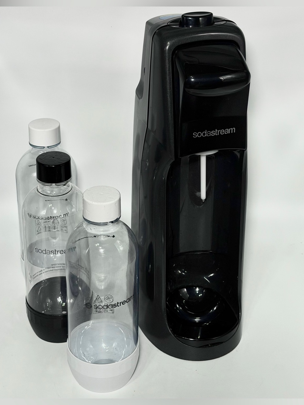 SodaStream Jet Sparkling Water Maker + 3 Reusable Bottles